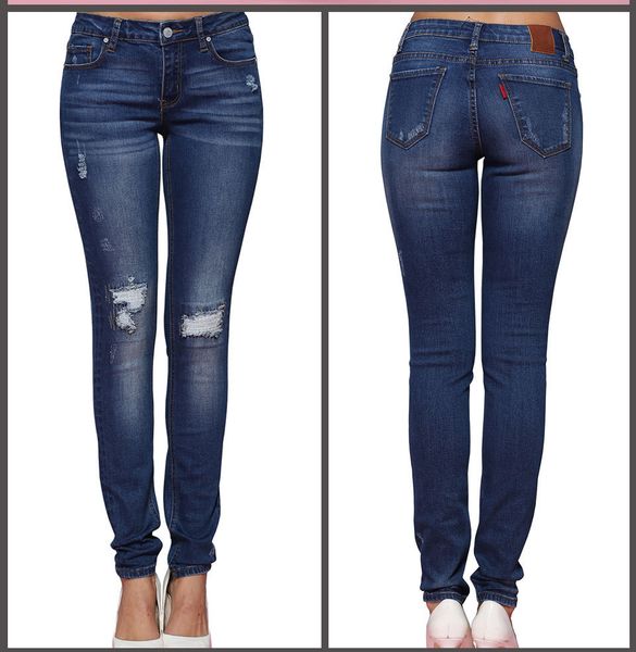 

fashion jeans for women fashion high waisted jeans with holes, Blue