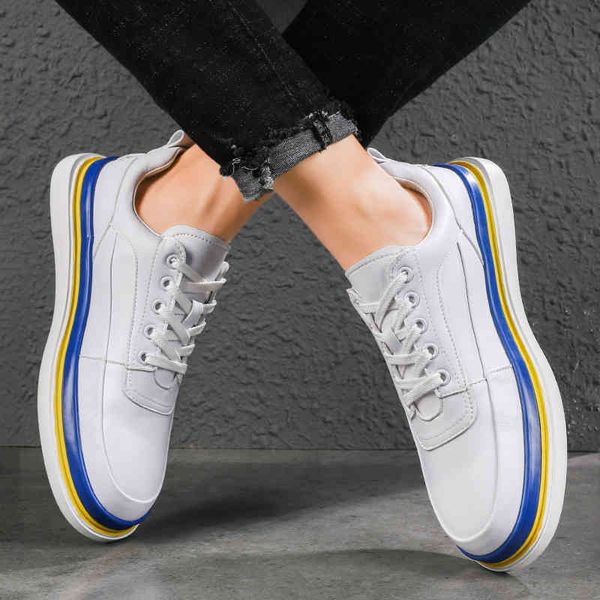 

dress shoes lightweight men sneakers fashion casual comfortable breathable and non-slip walking 38-44 6tnb, Black