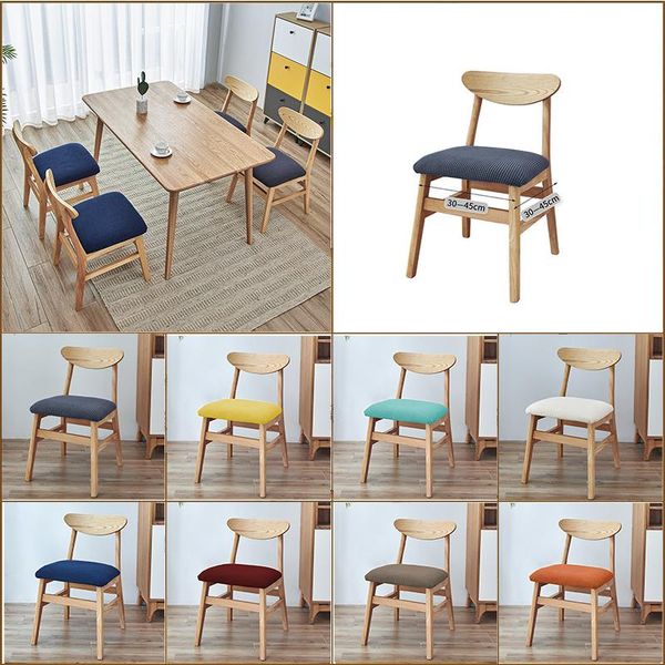 

chair covers solid natale home restaurant armless dining cover red gray green blue beige spandex polyester for office chairs