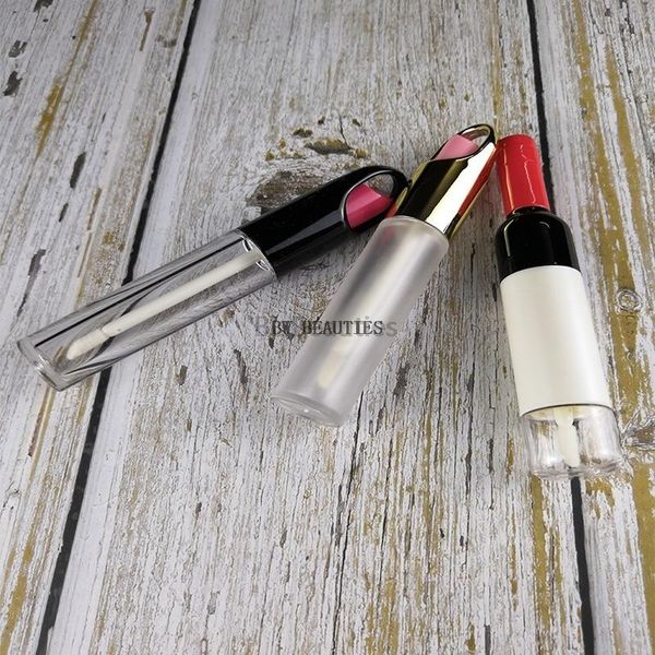

storage bottles & jars 300pcs/lot lip frost gloss container brillant bottle refillable tube brush empty lipstick make tool