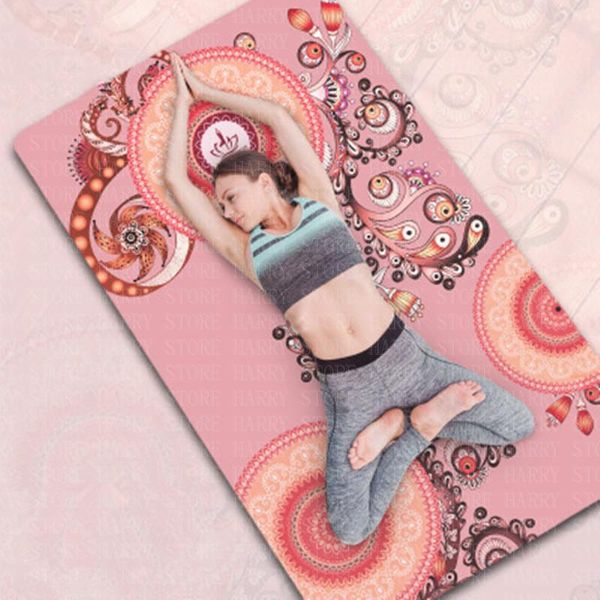 

yoga mats 183cm*68cm*6mm mat thick suede tpe breathable non-slip quick-drying fitness gym dance exercise pilates family cushion