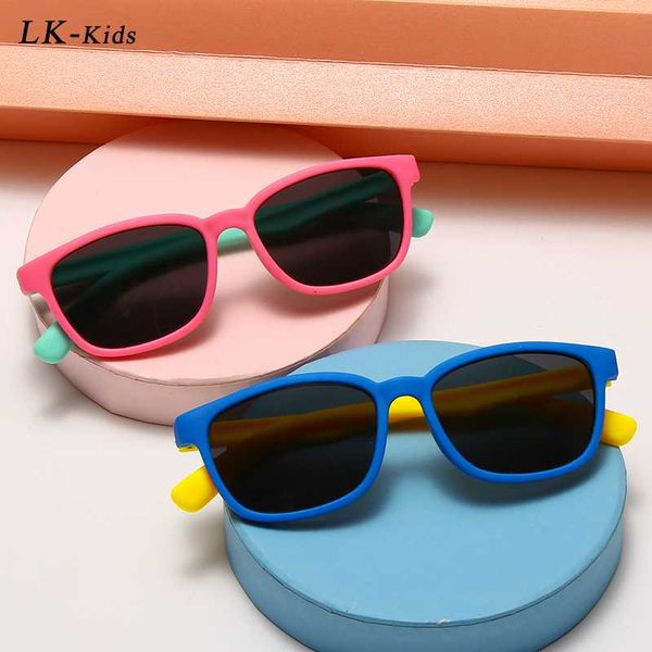

sunglasses longkeeper square kids polarized boys girls colorful tr90 sun glasses outdoors goggle eyewear uv400 oculos de sol, Blue