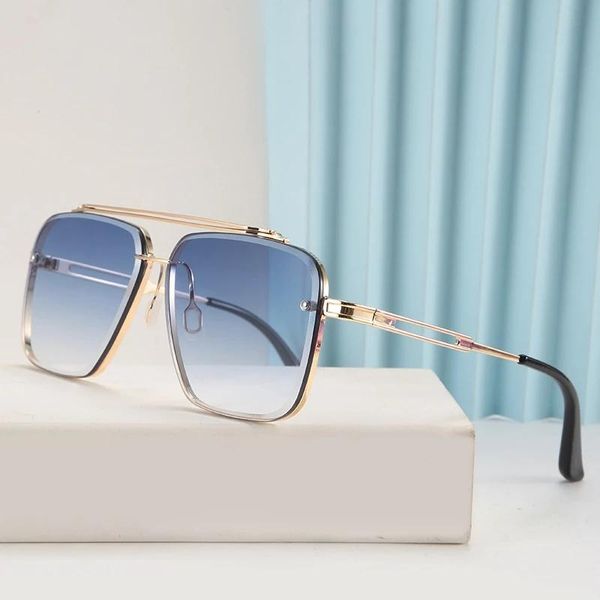 

sunglasses ienjoy 2021 fashion luxury classic gradient lens men vintage brand design sun glasses, White;black