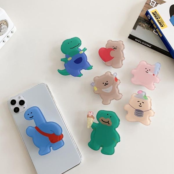 

cell phone mounts & holders universele leuke ins grappige dinosaurus beer onregelmatige opvouwbare stand houder uitbreiden
