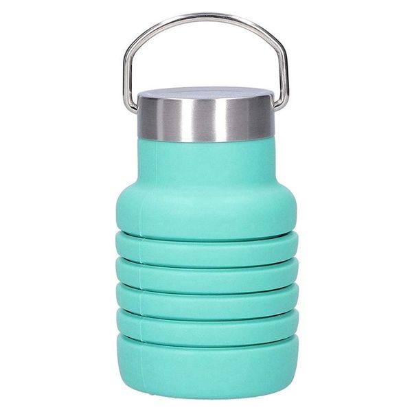 

water bottle sports 550ml foldable reusable use on travel bikes outdoor