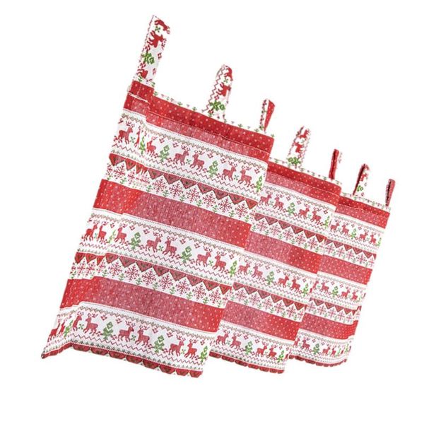 

curtain & drapes 1pc hanging durable linen short christmas supply