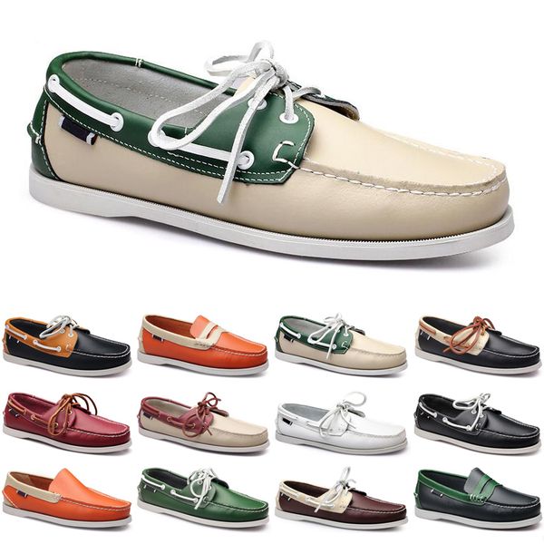 

2021 luxury men casual shoes black loafers outdoor flat slip on fashion mens trainers sneakers size 40-45 color34