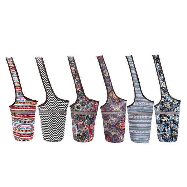 

yoga mats mat storage bag casual fashion canvas large size pocket fit most tote sling carrier for sports fitness bags