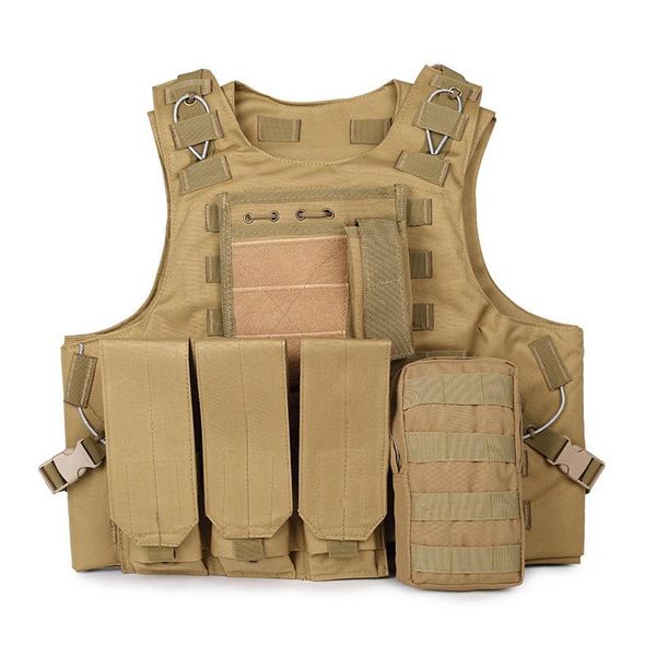 

molle vest tactical plate carrier swat fishing hunting army jackets, Camo;black