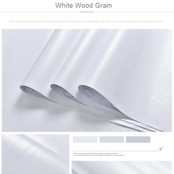 

wallpapers solid color white self-adhesive wallpaper waterproof moisture-proof thick background bedroom dormitory wall stickers home decor
