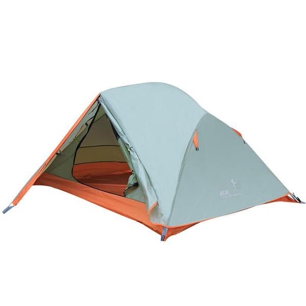 

tent outdoor double double-layer aluminum pole tent, windproof, rainstorm and waterproof camping tents shelters