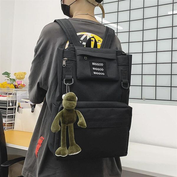 

backpack 2021 's fashion trend college student schoolbag korean version of harajuku ulzzang female casual