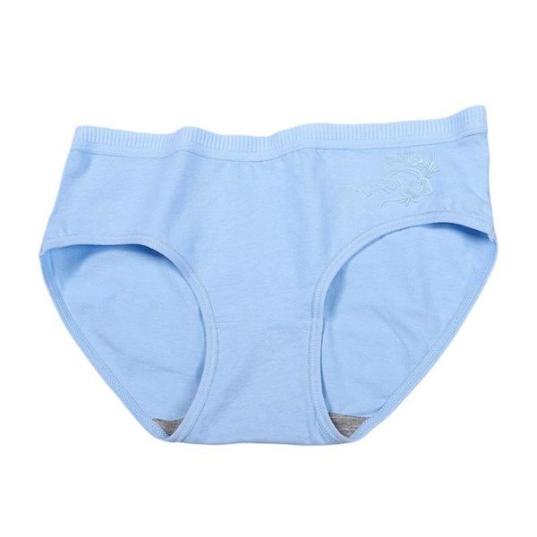 

women's panties female's elasticity middle-waist underwear comfortable cotton lingerie solid color underpant, Black;pink
