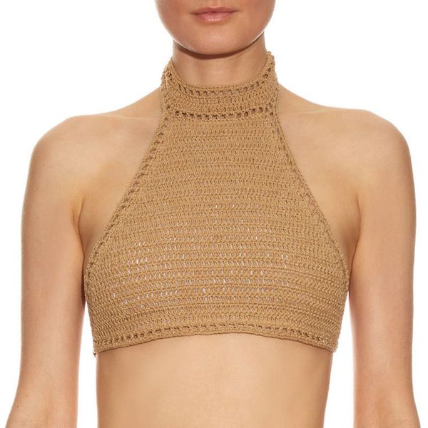 

women's bib brazilian handmade swimsuit, White;black