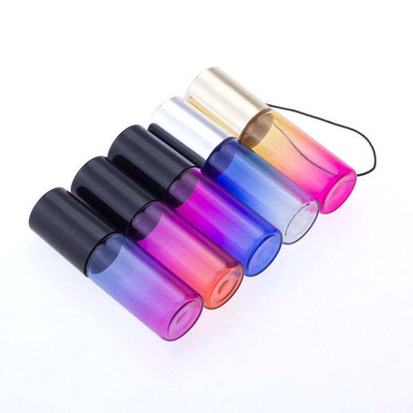 

5ml gradient bead ball pendant portable perfume bottle