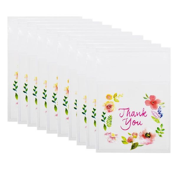 

400pcs thank you cookie&candy bag self-adhesive for wedding birthday party gift biscuit baking packaging wrap