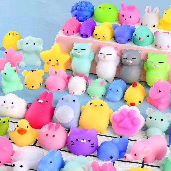 

cute mochi toys for children slow rising squeeze squishy soft animal party antistress kawaii stress relief fidget toy 0550