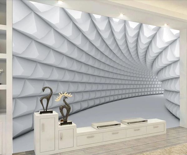 

custom p 3d mural wallpaper modern contracted 3d geometry decoration painting waterproof 3d stereoscopic wallpaper