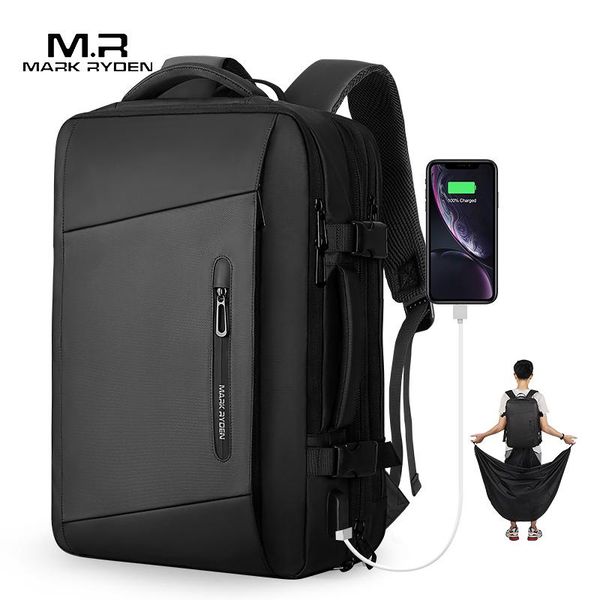 

backpack mark ryden 17 inch lapraincoat male bag usb recharging multi-layer space travel anti-thief mochila