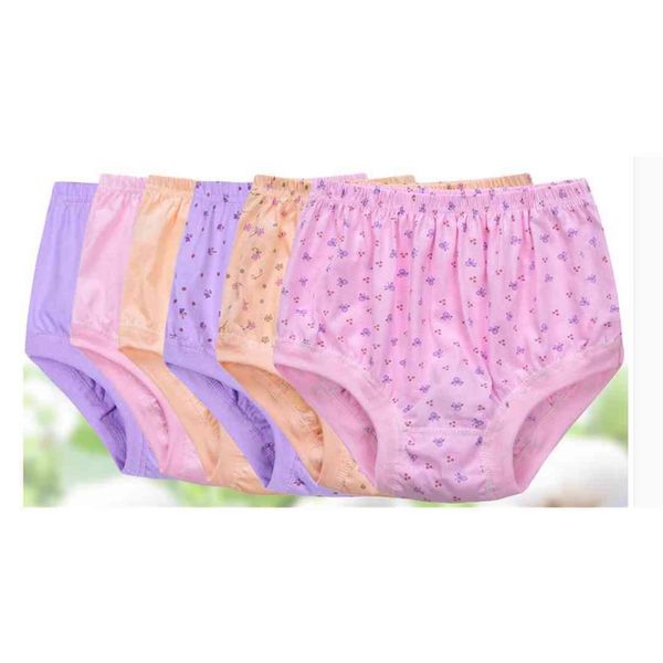 

the elderly female cotton underwear mother cotton briefs tall waist loose shorts big yards, Black;pink