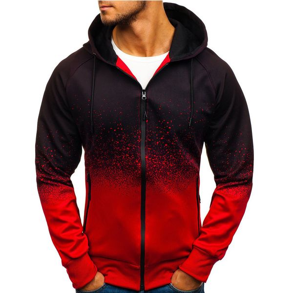 

men's hoodies autumn and winter 3d digital printing hooded sweater for men, Black