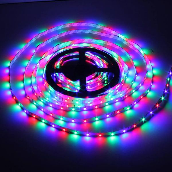 

led light strip lights non waterproof rgb tape diode neon ribbon flexible for room decoration supplies #t2p garden decorations