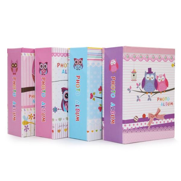 

high-capacity p album cute owl girl print cover 100 sheets interstitial family wedding pictures case kids birthday gift
