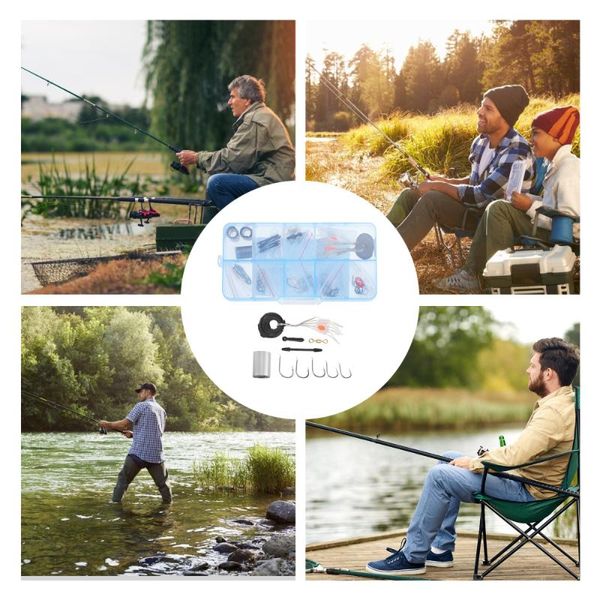 

set fishing tackle worm hooks sharp hook gear carp equipment