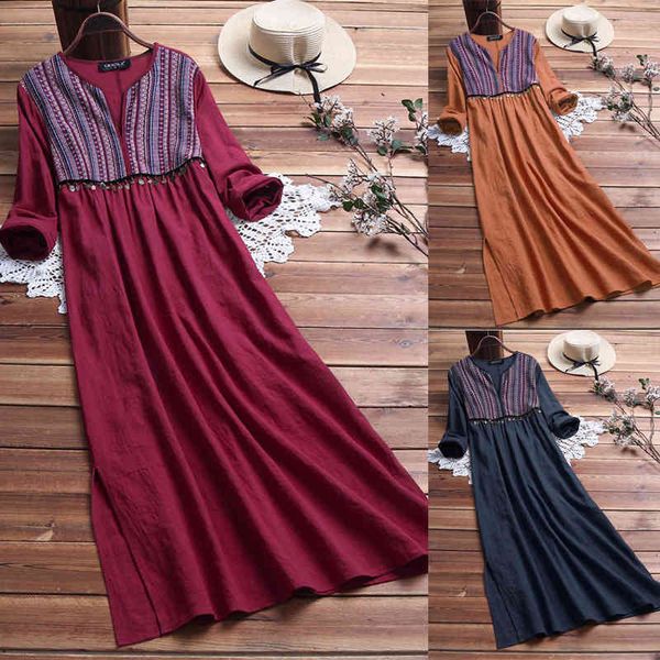 

fine national women's stripe stitching large a-line in autumn and winter of 2021, Red