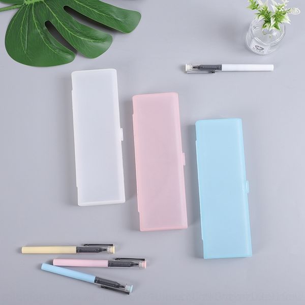 

wbwz creative plastic stationery stationery box translucent frosted pencil bags case student pencil case