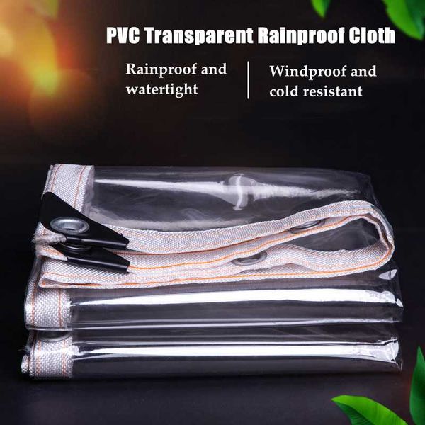 

shade 0.3mm pvc transparent rainproof cloth tarpaulin pet dog house cover greenhouse garden succulent plant keep warm waterproof