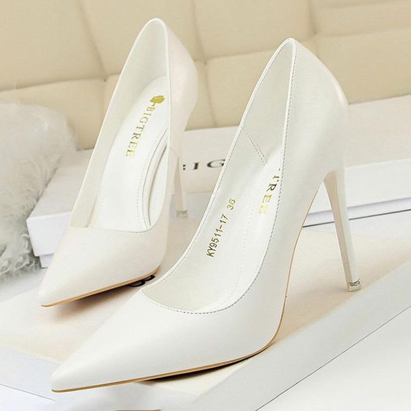 

dress shoes bigtree women pumps fashion high heels black pink white wedding ladies stiletto 2021
