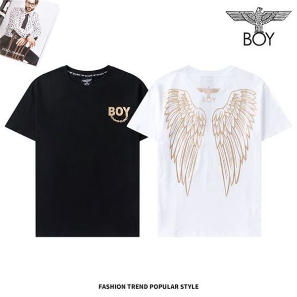 

fashion t-shirt 21ss brand boy summer full print small eagle short sleeve for men and women loose casual, White;black