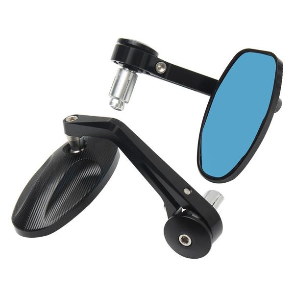 

motorcycle mirrors 2 pcs/pair mirror scooter rearview back side convex for 7/8" handlebar mount clamp 22mm threaded bolt