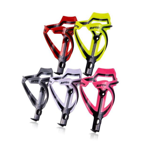 

road bike bottle cage water holder socket two-tone ultralight plastic gray pink bicycle part accessories drop bottles & cages