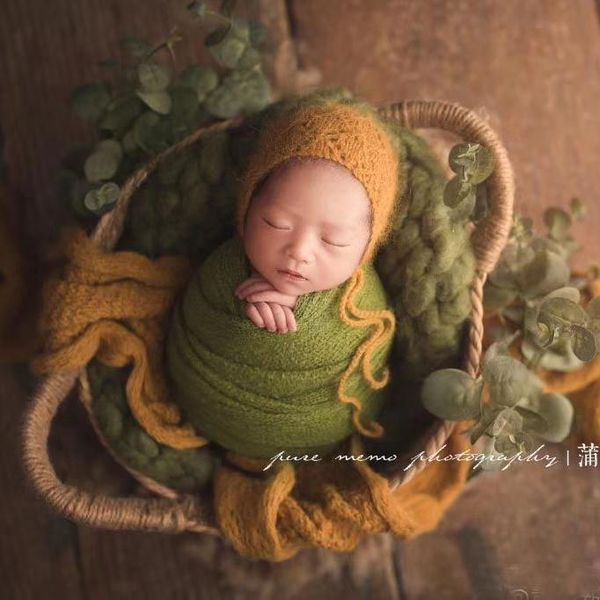 

baby cribs born pography props iron basket tea cup accessories full-moon shoot posing container for studio