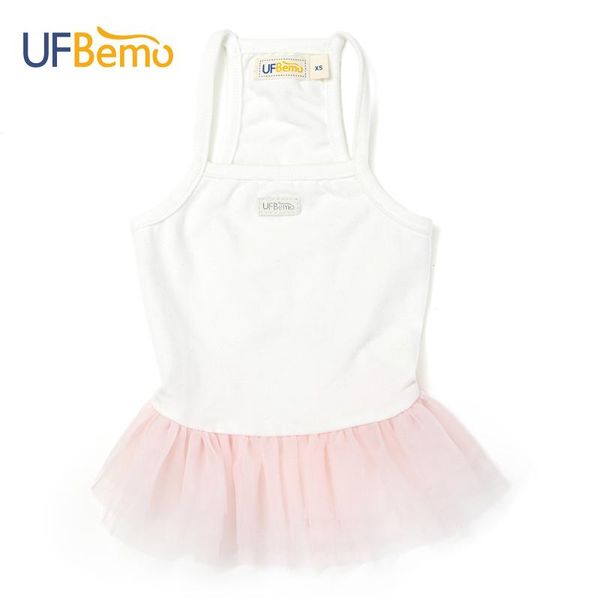 

dog apparel ufbemo dress cotton jersey tutu skirt for cat summer clothes pet base dresses small dogs chihuahua yorkie puppy white
