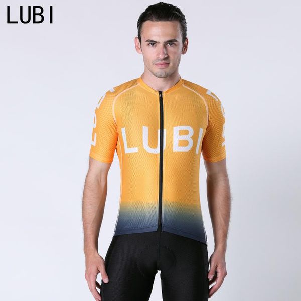 

racing jackets yellow pink lubi pro men cycling jerseys short sleeve summer bike shirt breathable mtb bicycle clothes clothing ropa maillot, Black;red