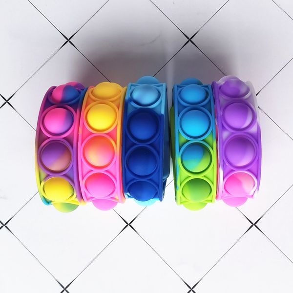 2021 DHL Bracciale Bubble Puzzle Decompressione Finger Music Cinturino per orologio giocattolo in silicone