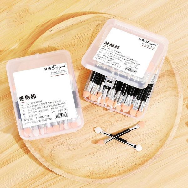 

makeup brushes tools 30pcs eye eyebrow set disposable double headed sponge shadow stick brush portable beginner