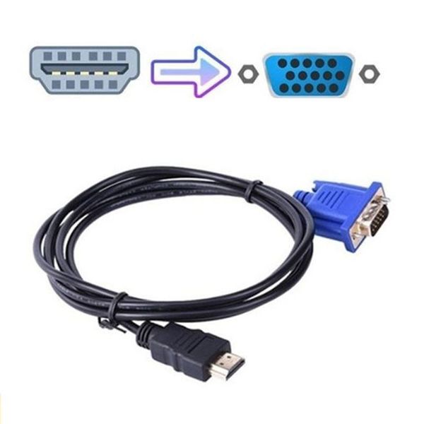 

audio cables & connectors 1pc 1/10m cable to vga 1080p hd with adapter optical drop