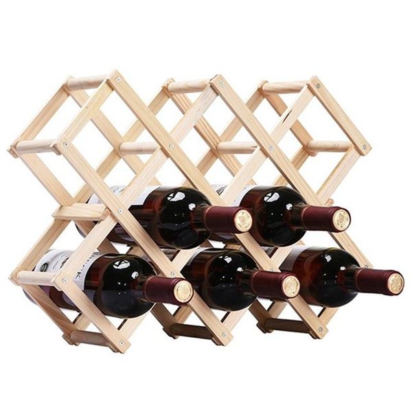 

tablewine racks nordic style solid wood rack foldable wooden red glass holder for multi-bottles