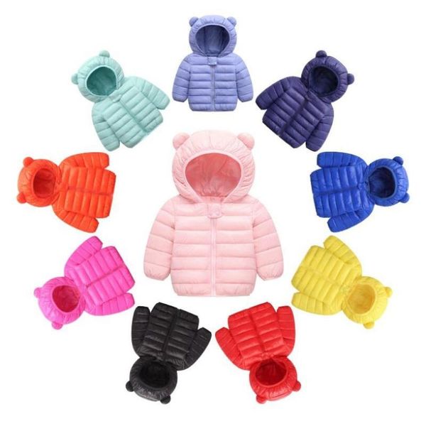 

down coat cute children padded jacket baby boy girl flower winter thicken parkas kids colorful clothes hoodie warm waterproof outwear, Blue;gray