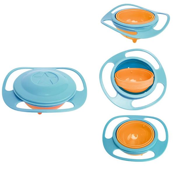 

universal gyro bowl practical design children rotary balance novelty umbrella 360 rotate spill-proof toddler bowls