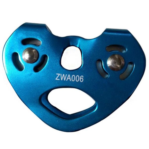 

cords, slings and webbing 30kn rock climbing zip line cable trolley fast speed dual pulley double for 13mm rope outdoor accessory