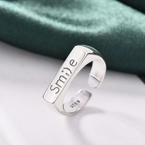 

creative personalized english ring, fashionable and elegant, Black