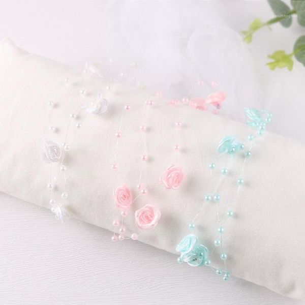 

hair accessories 066c baby flower faux pearl headband band strap princess headwear born pography props1, Slivery;white