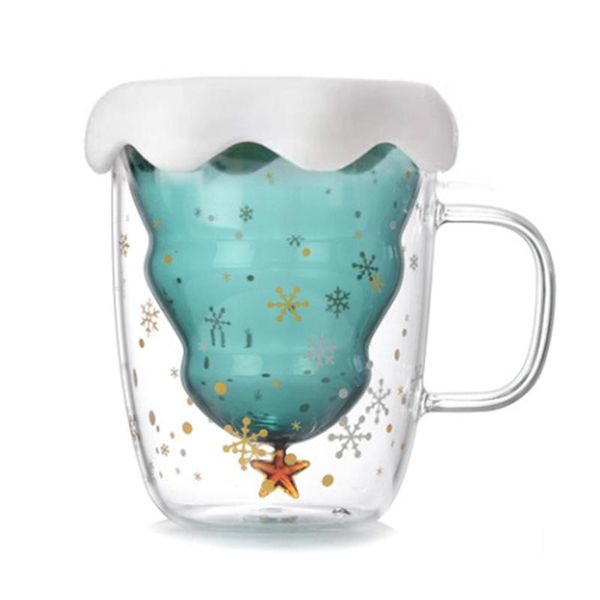 

cups & saucers milk juice breakfast cup high temperature coffee glass creative transparent double layer cute cartoon tea cat foot aq275