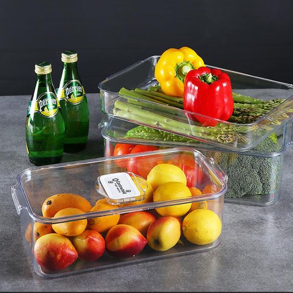

storage bottles & jars refrigerator box with lids food bins for fruit vegatable eggs er fridge stackable cabinet kitchen organizer