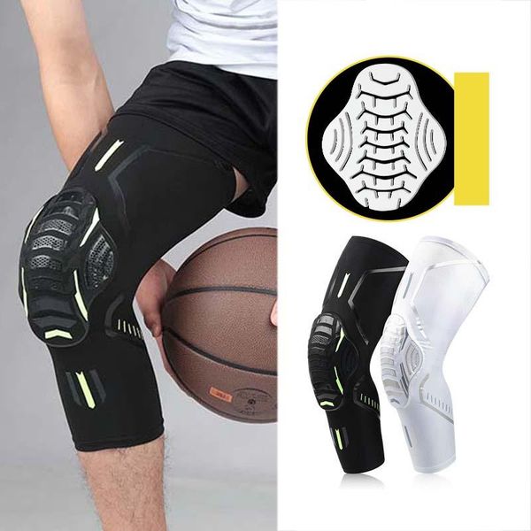 

elbow & knee pads sports support leg sleeves protectors safety basketball football cycling basketanti-collision guard covers xs-xxl, Black;gray